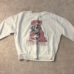 Crimson Tide Kids Sweatshirt in White and Red